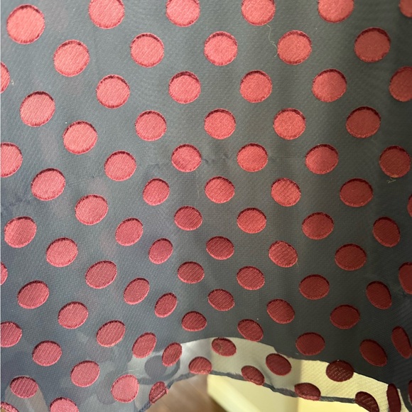 Hobbs Adeline dress Navy / Burgandy size 10 - Picture 4 of 10